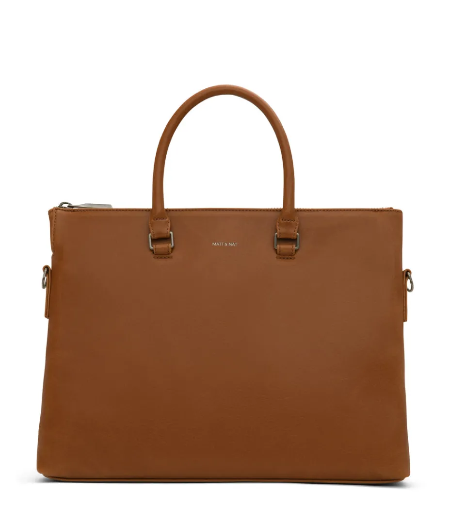 mattnat_alban_vegan_briefcase__vintage_4.webp Briefcases | Briefcases | Matt & Nat Mattnat ALBAN Vegan Briefcase - Vintage