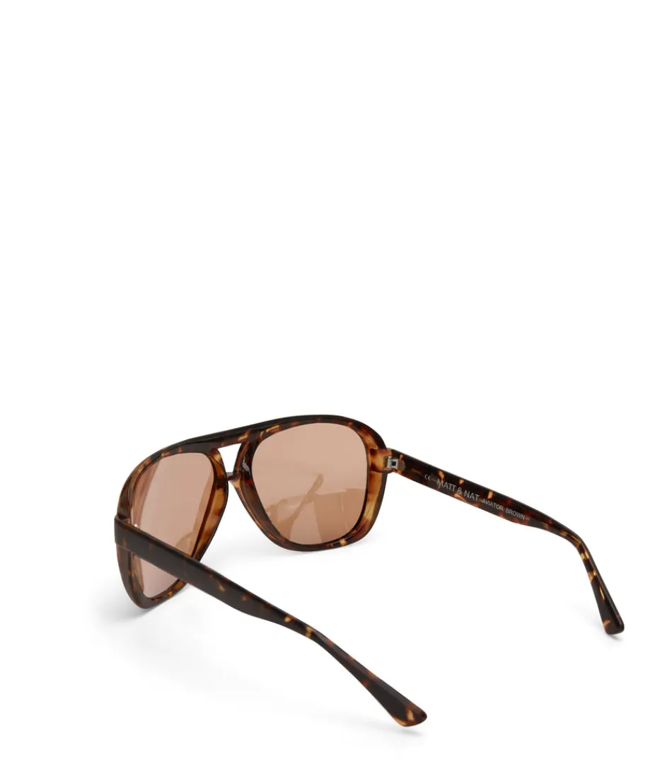 mattnat_aviator_sunglasses_4.webp Sunglasses | Matt & Nat Mattnat AVIATOR Sunglasses BROWN