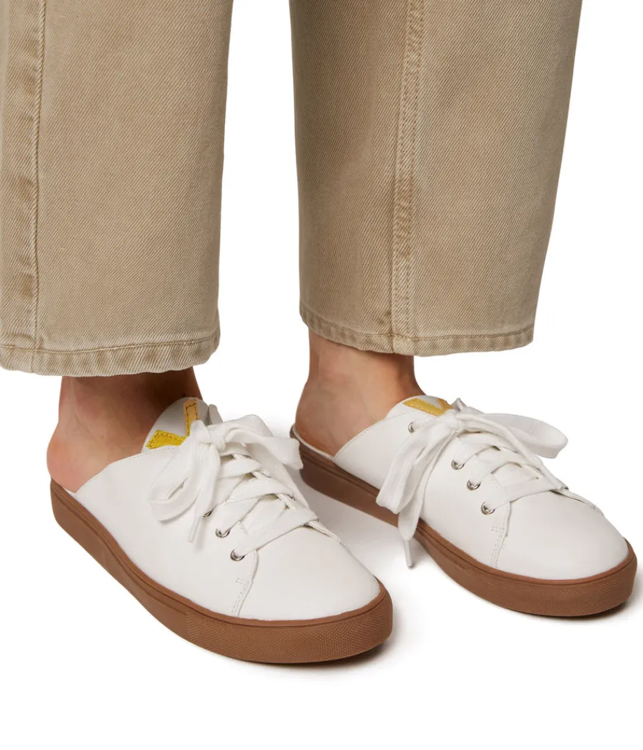 Sneakers | Flats | Matt & Nat Mattnat EWEL Women's Vegan Sneakers New Arrivals WHITE/YELLOW