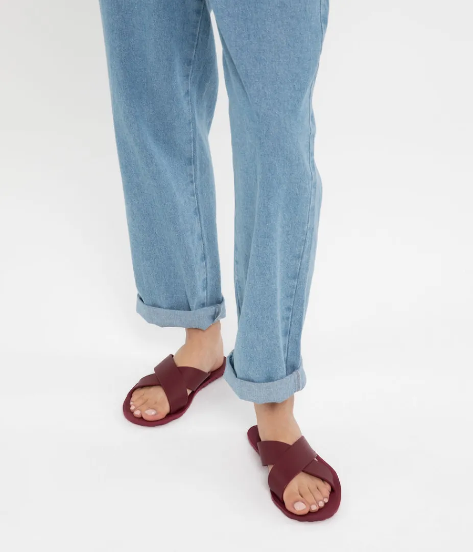 Sandals | Flats | Matt & Nat Mattnat Footwear LORENA Vegan Cross Sandals