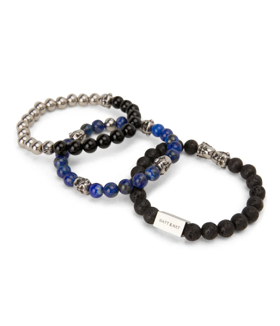 mattnat_laughing__bead_amp_charm_bracelet_2.webp Bracelets | Matt & Nat Mattnat LAUGHING - Bead & Charm Bracelet BLACK