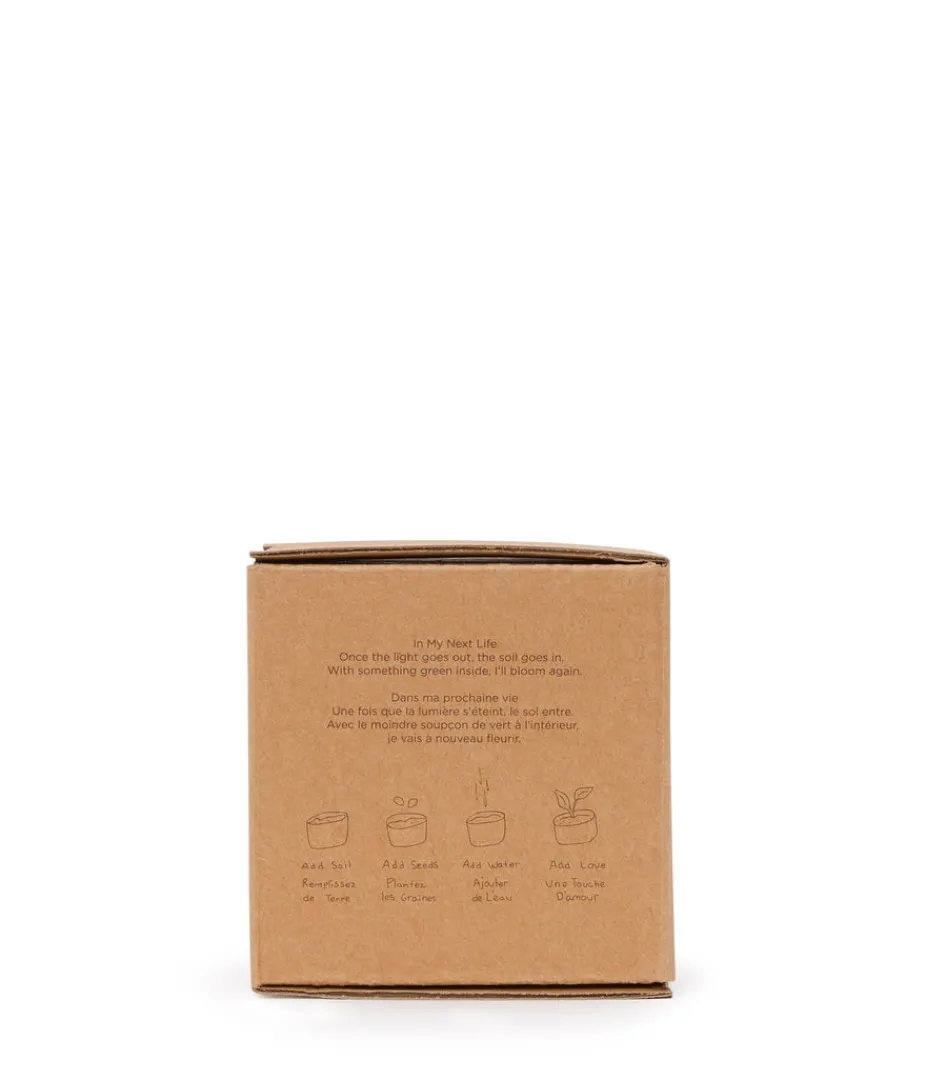 Andles | Matt & Nat Mattnat LIFE IS SWEET REG. ROUND BAMBOO - Candle Candles WHITE