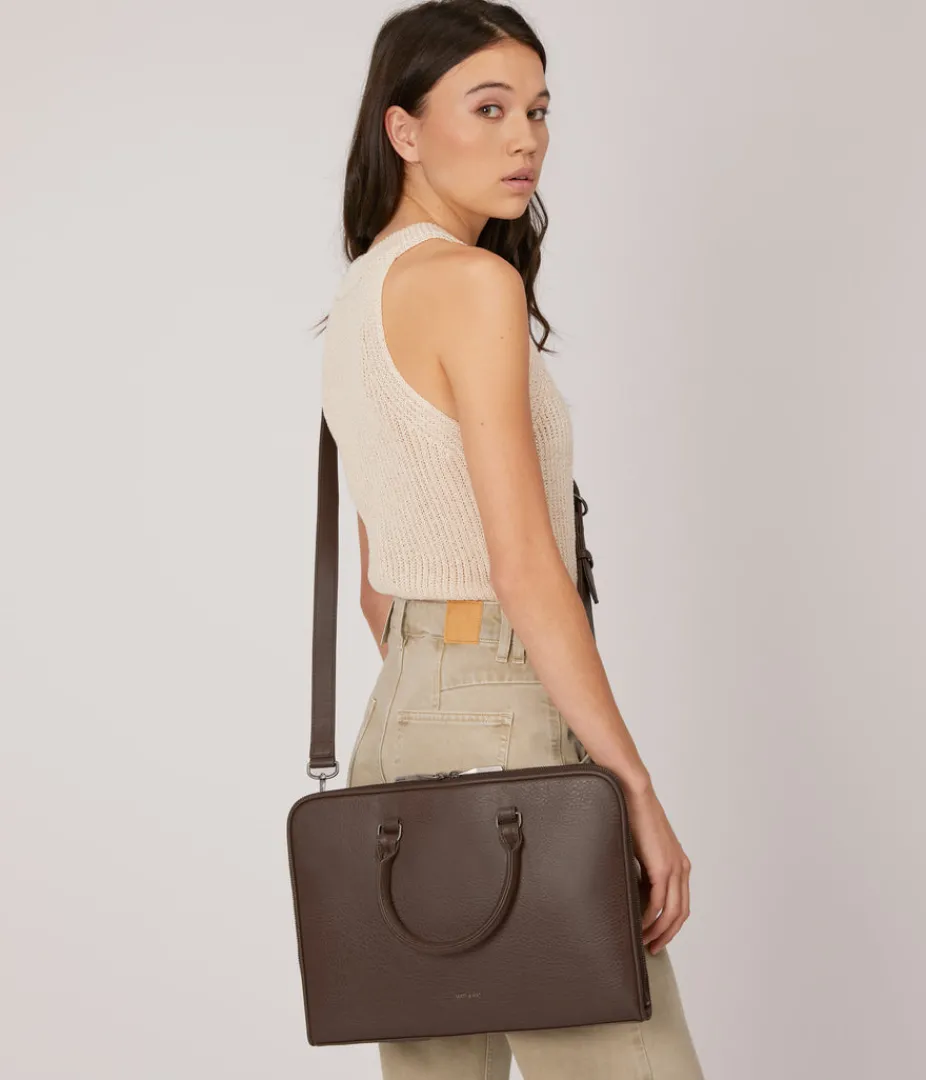 Briefcases | Briefcases | Matt & Nat Mattnat Men's Dwell HOLDER Slim Vegan Briefcase - Dwell