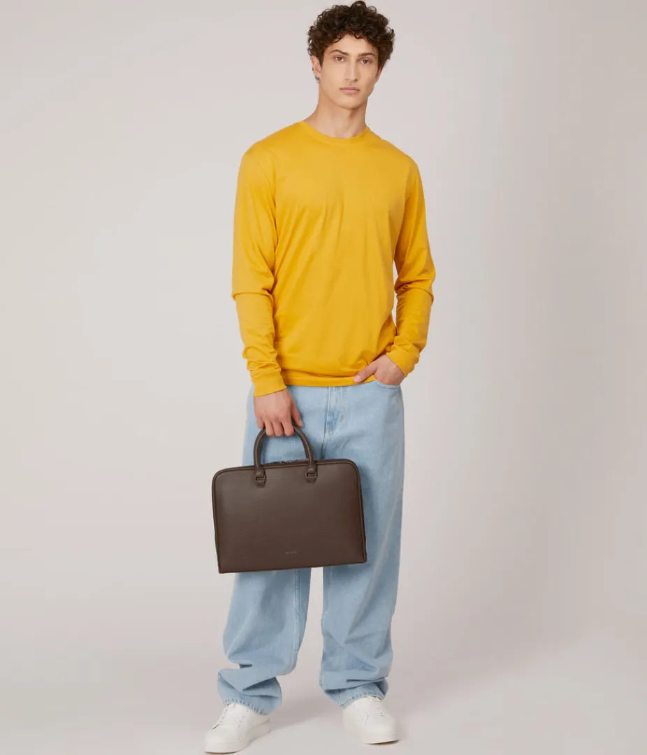 mattnat_mens_dwell_holder_slim_vegan_briefcase__dwell_5.webp Briefcases | Briefcases | Matt & Nat Mattnat Men's Dwell HOLDER Slim Vegan Briefcase - Dwell
