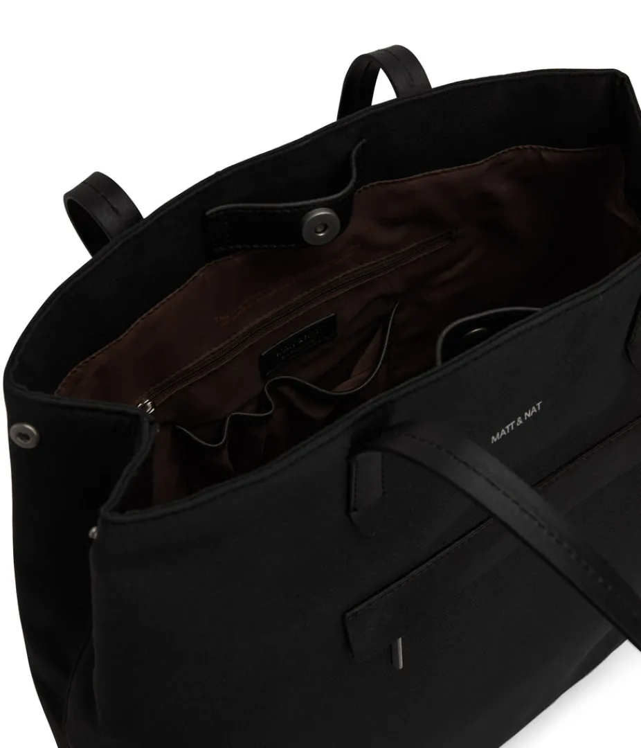 mattnat_new_arrivals_leiden_vegan_tote_bag__canvas_3.webp Totes | Totes | Matt & Nat Mattnat New Arrivals LEIDEN Vegan Tote Bag - Canvas