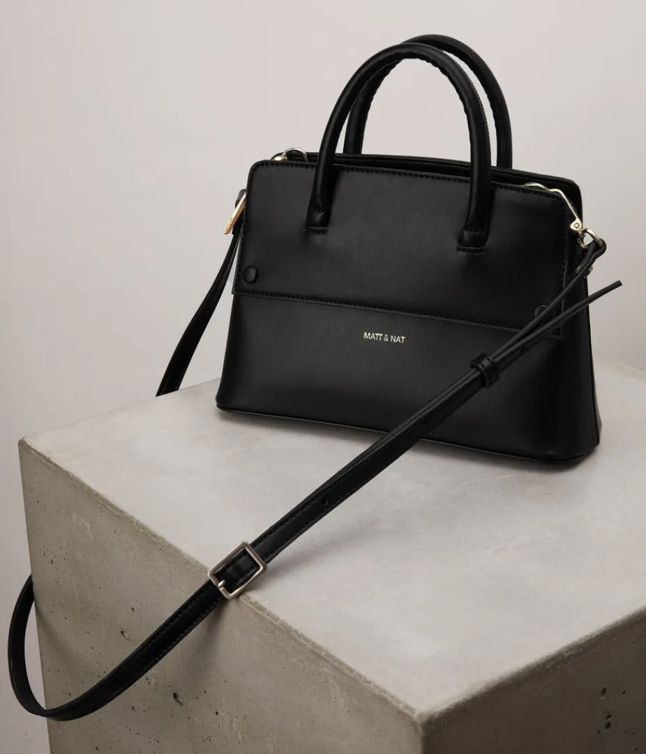 mattnat_silva_sm_small_vegan_satchel__appleskin_3.webp Satchels | Matt & Nat Mattnat SILVA SM Small Vegan Satchel - APPLESKIN™