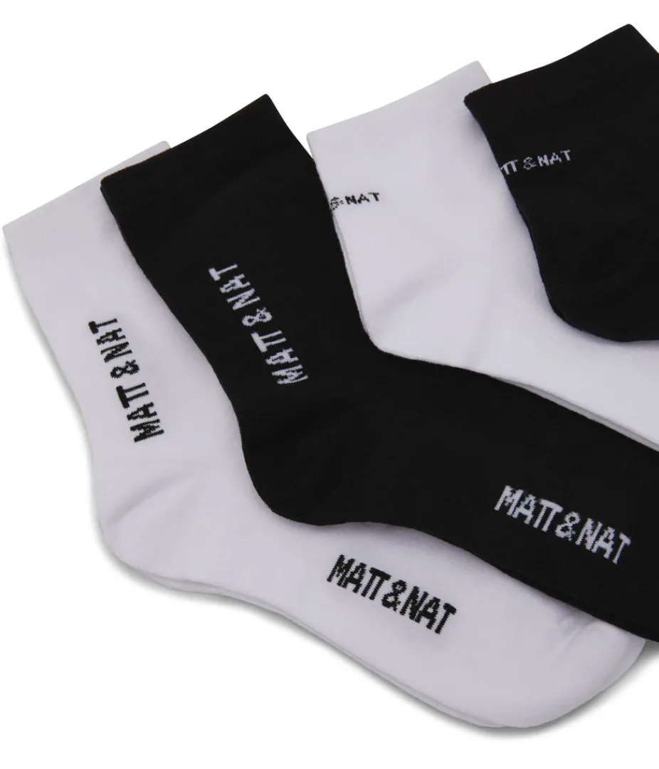 Sock Set | Matt & Nat Mattnat SOCK Organic Cotton Socks Box Set Black & White BLKWHT