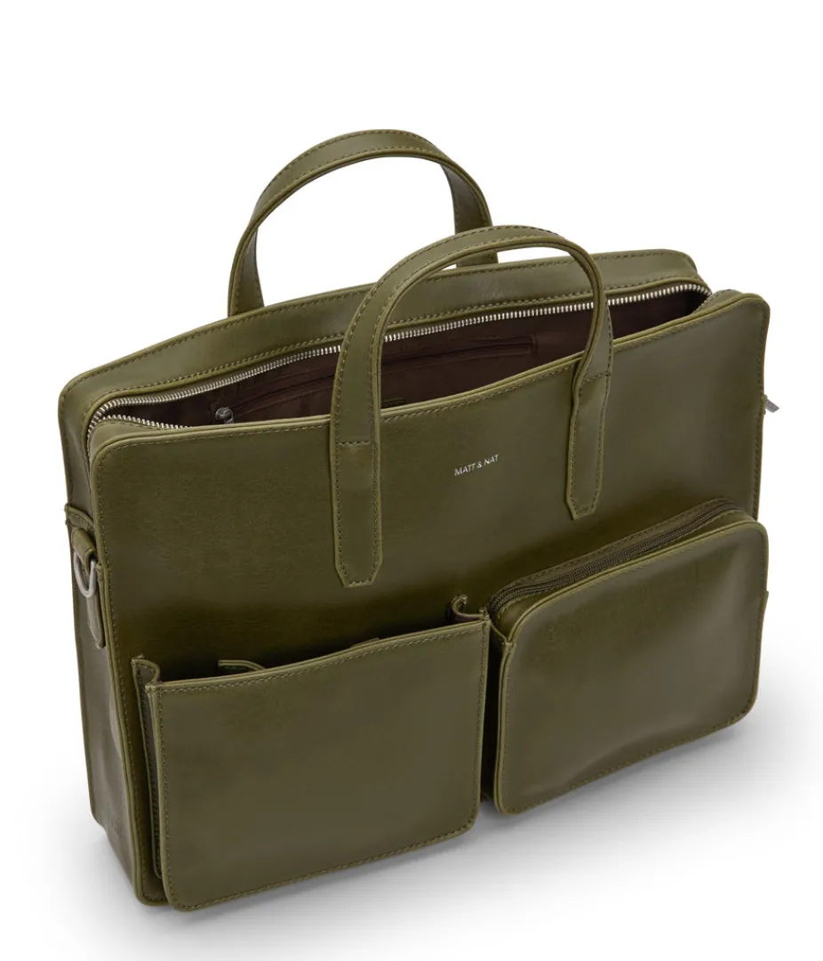 mattnat_soren_vegan_briefcase__vintage_13.webp Briefcases | Briefcases | Matt & Nat Mattnat SOREN Vegan Briefcase - Vintage