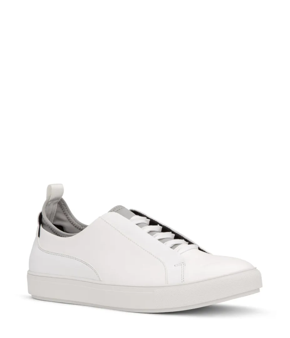 Sneakers | Footwear | Matt & Nat Mattnat STEAL Men's Vegan Slip On Sneakers WHITE