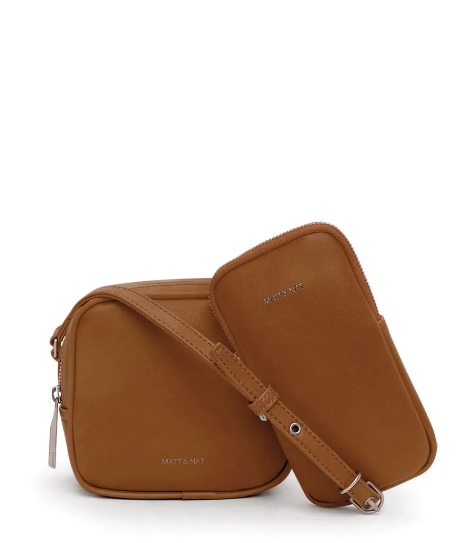 Cell Phone Holders | Crossbody | Matt & Nat Mattnat SWAE Vegan Crossbody Bag - Vintage